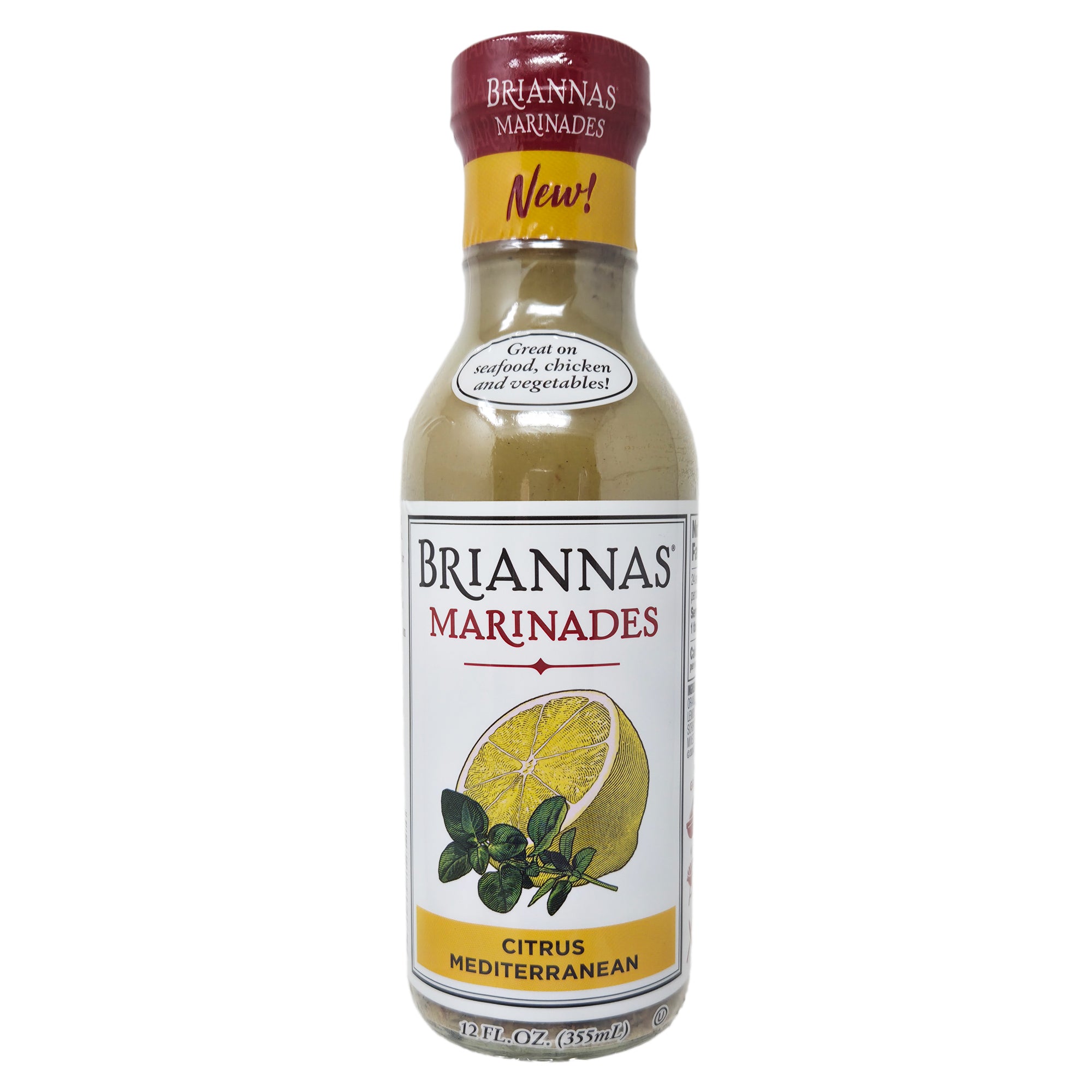 Briannas Citrus Mediterranean Marinade - 12oz